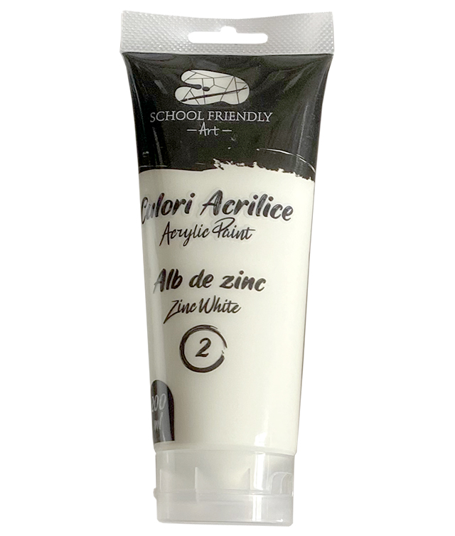 Culori Acrilice 200ML Alb Zinc Premium Sf Art Pigna