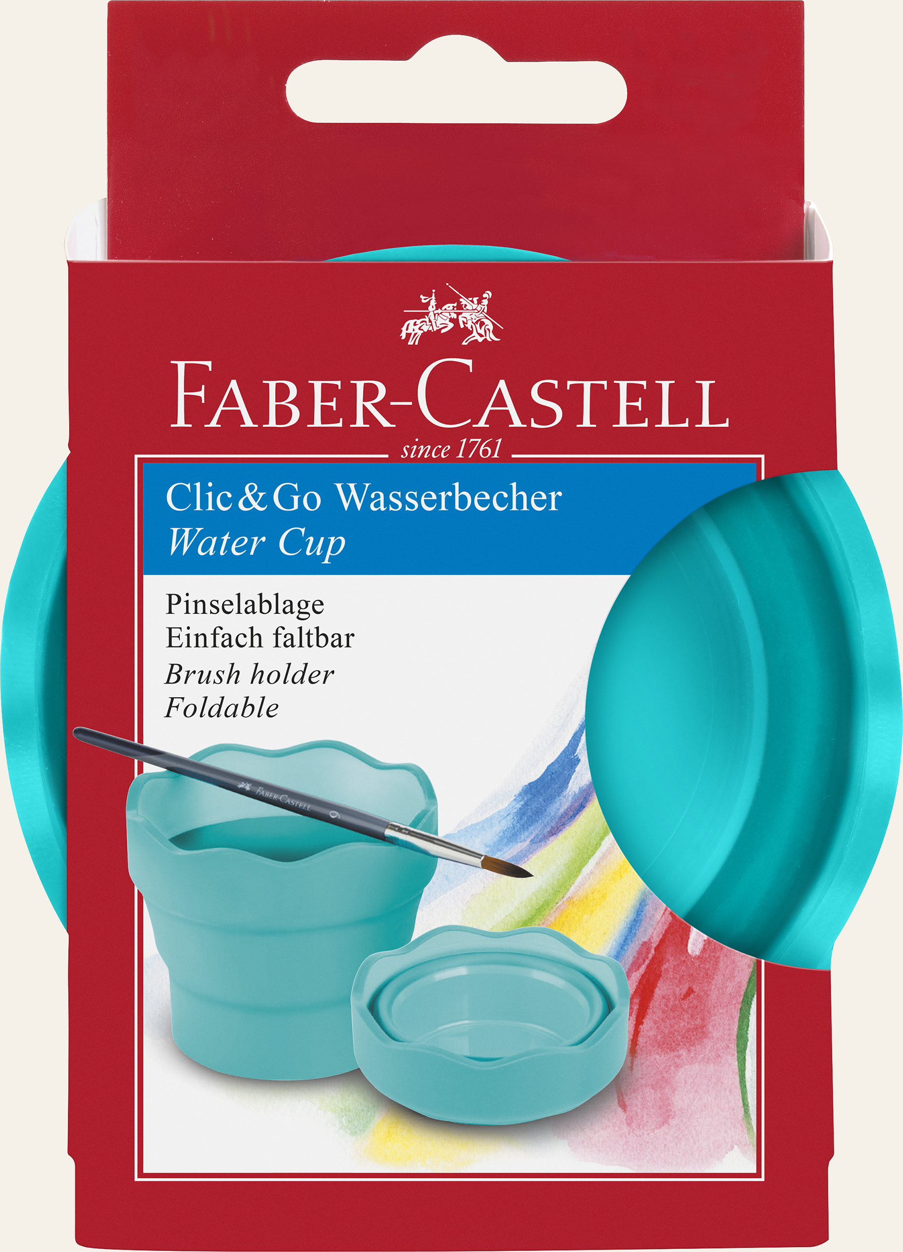 Cutie Apa Click-go Turcoaz Faber-castell