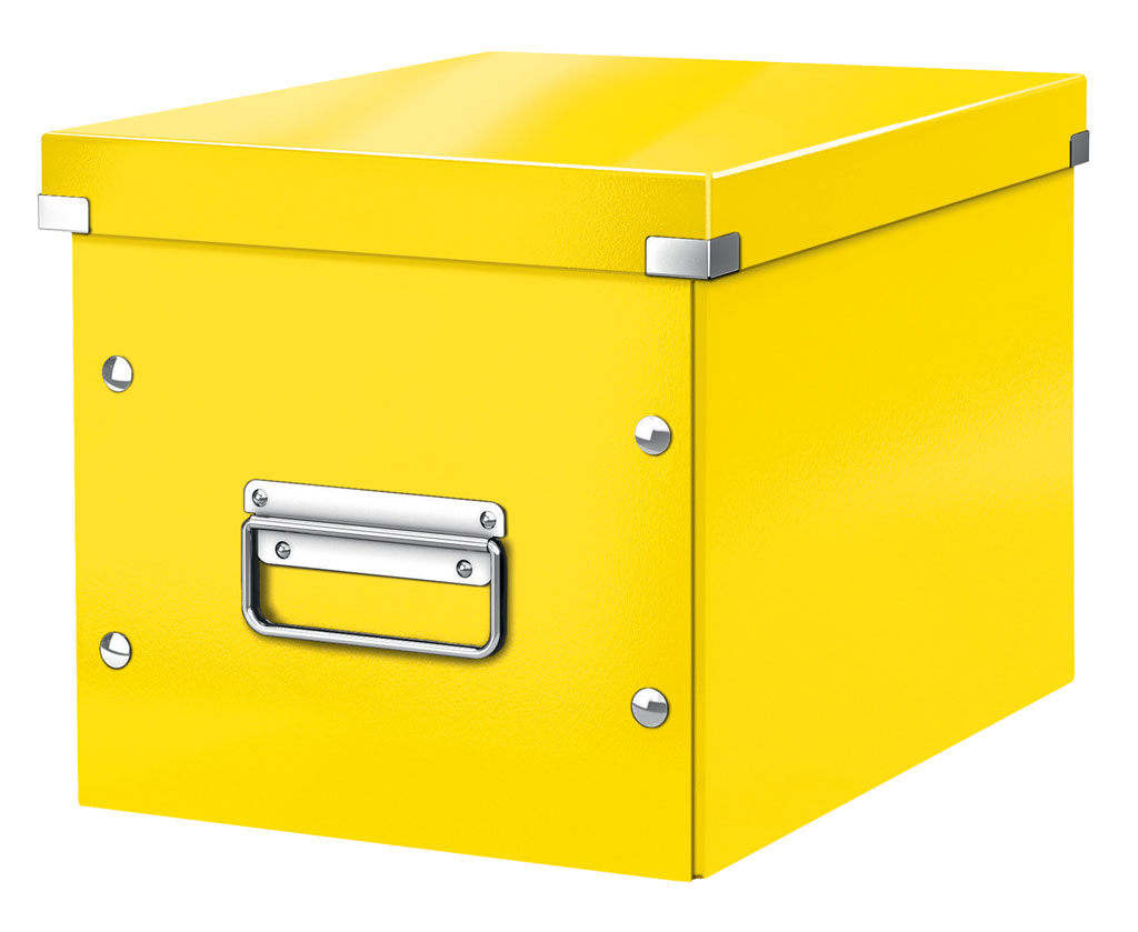 Cutie Click&store Medie Cub Galbena Leitz