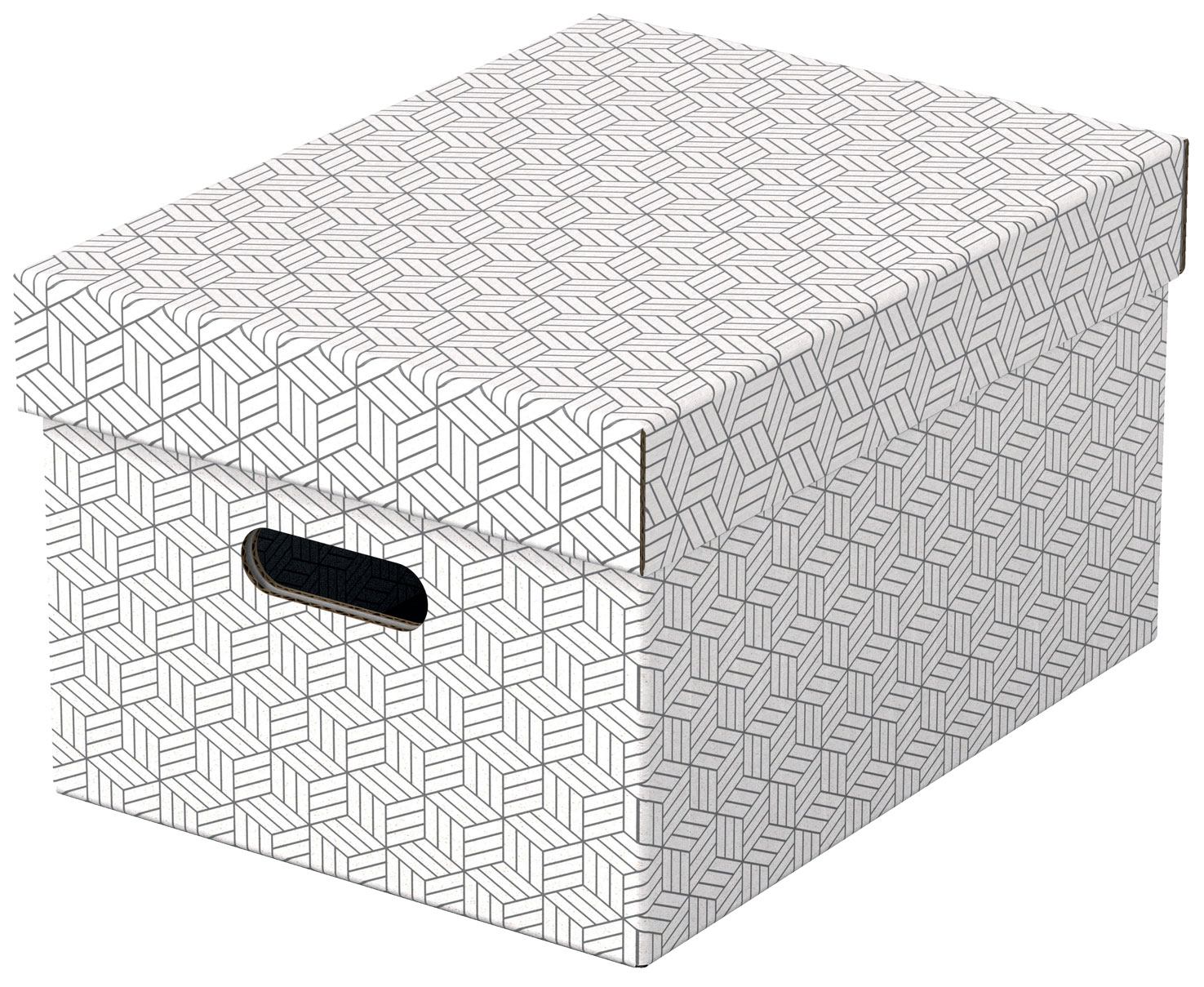 Cutie Depozitare Cu Capac 36 X 26 X 20 Cm Alba Recycled Fsc 3/Set Esselte