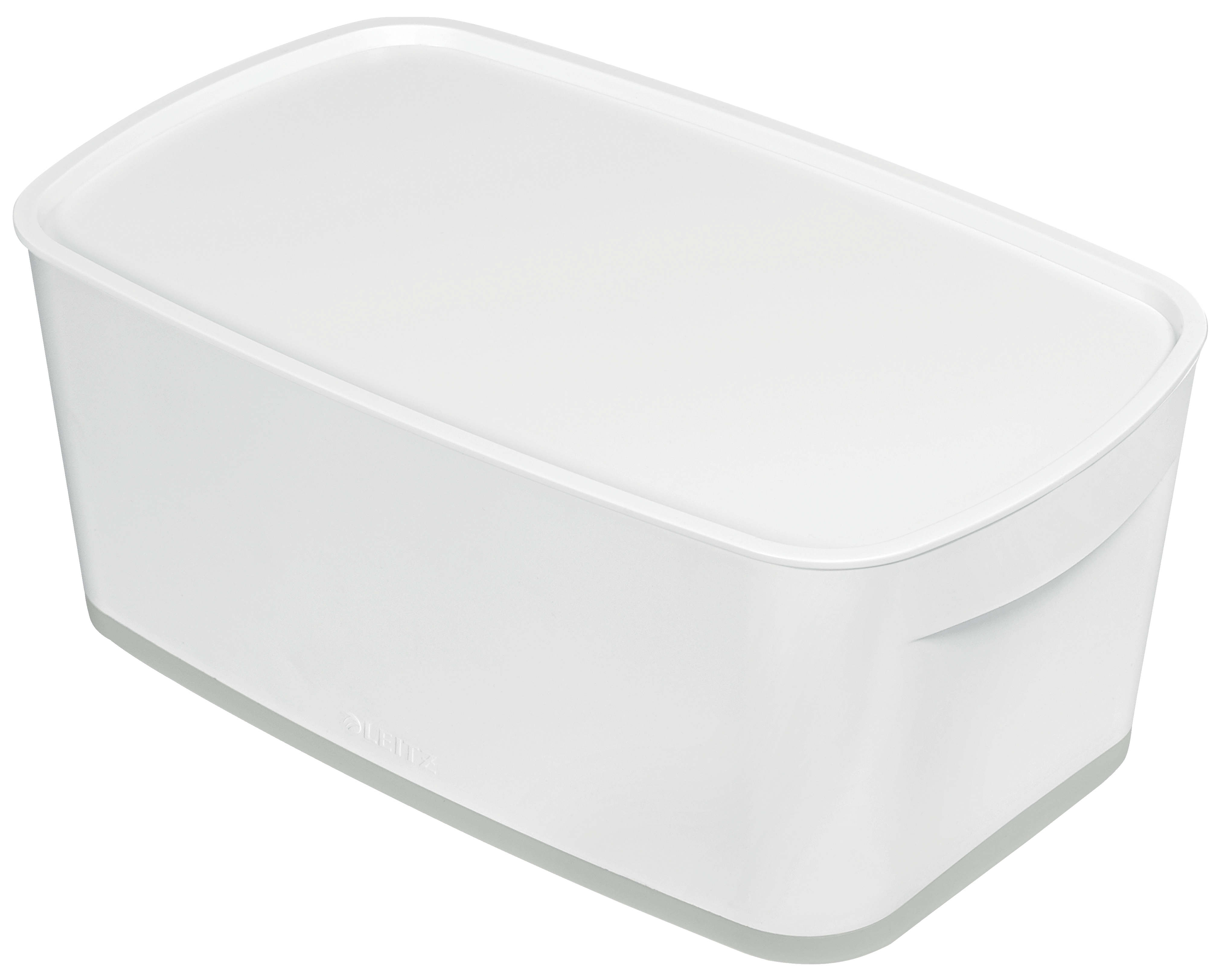 Cutie Depozitare Cu Capac Mica Alb/Gri Mybox Leitz