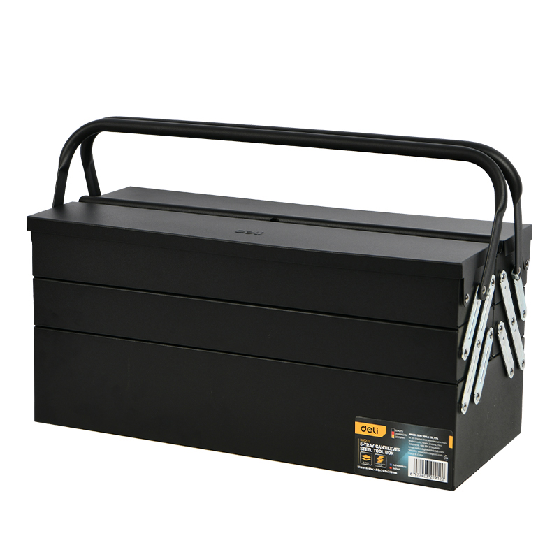Cutie metal cu maner 3 nivele pentru scule deli
