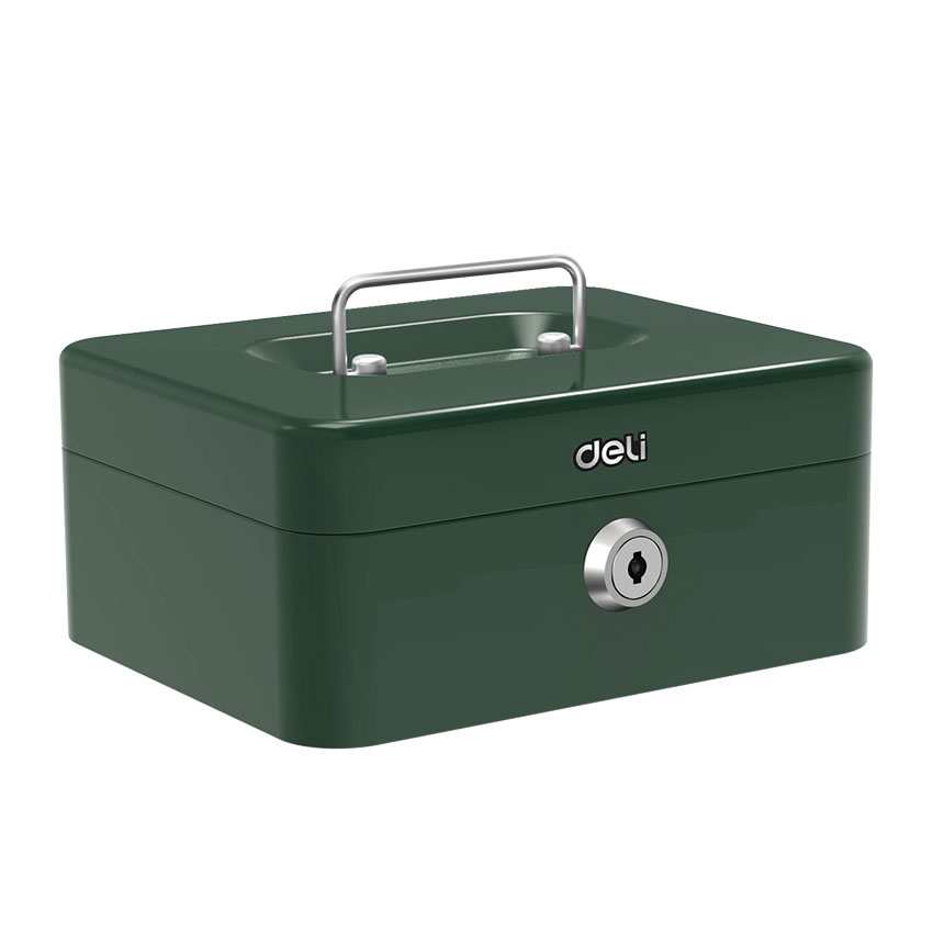 Cutie valori metal 9*20*16 cm verde deli