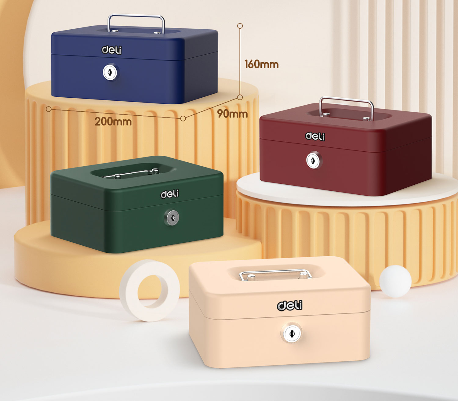 Cutie valori metal 9*20*16 cm verde deli [4]