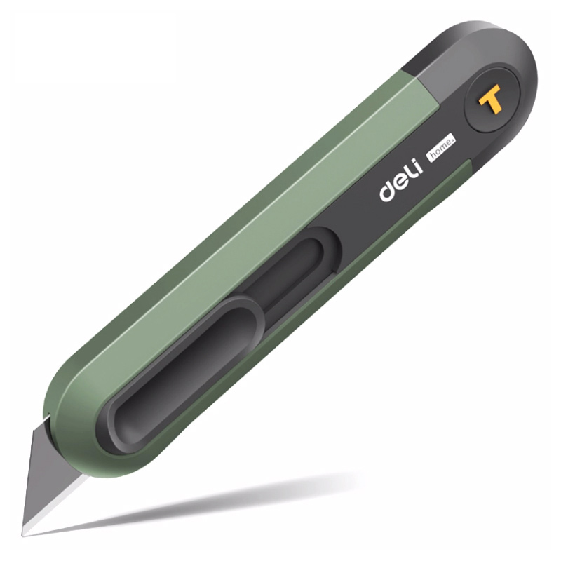 Cutter cu retractare automata verde home series deli [1]