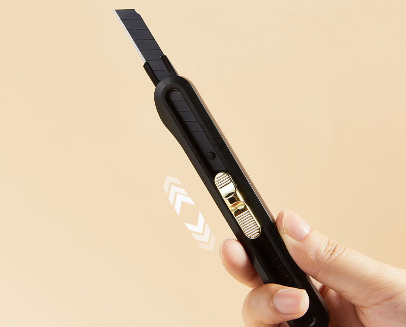 Cutter mic cu sina lama neagra 60grade negru nusign deli [4]