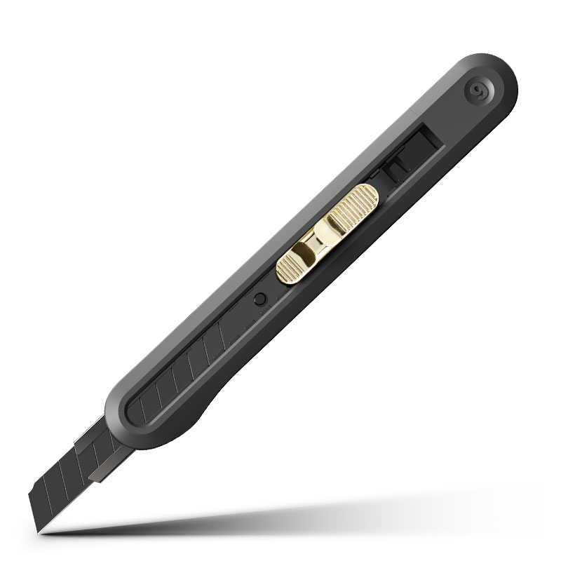 Ambalare și etichetareArticole pentru tăiere - Cutter mic cu sina lama neagra 60grade negru nusign deli