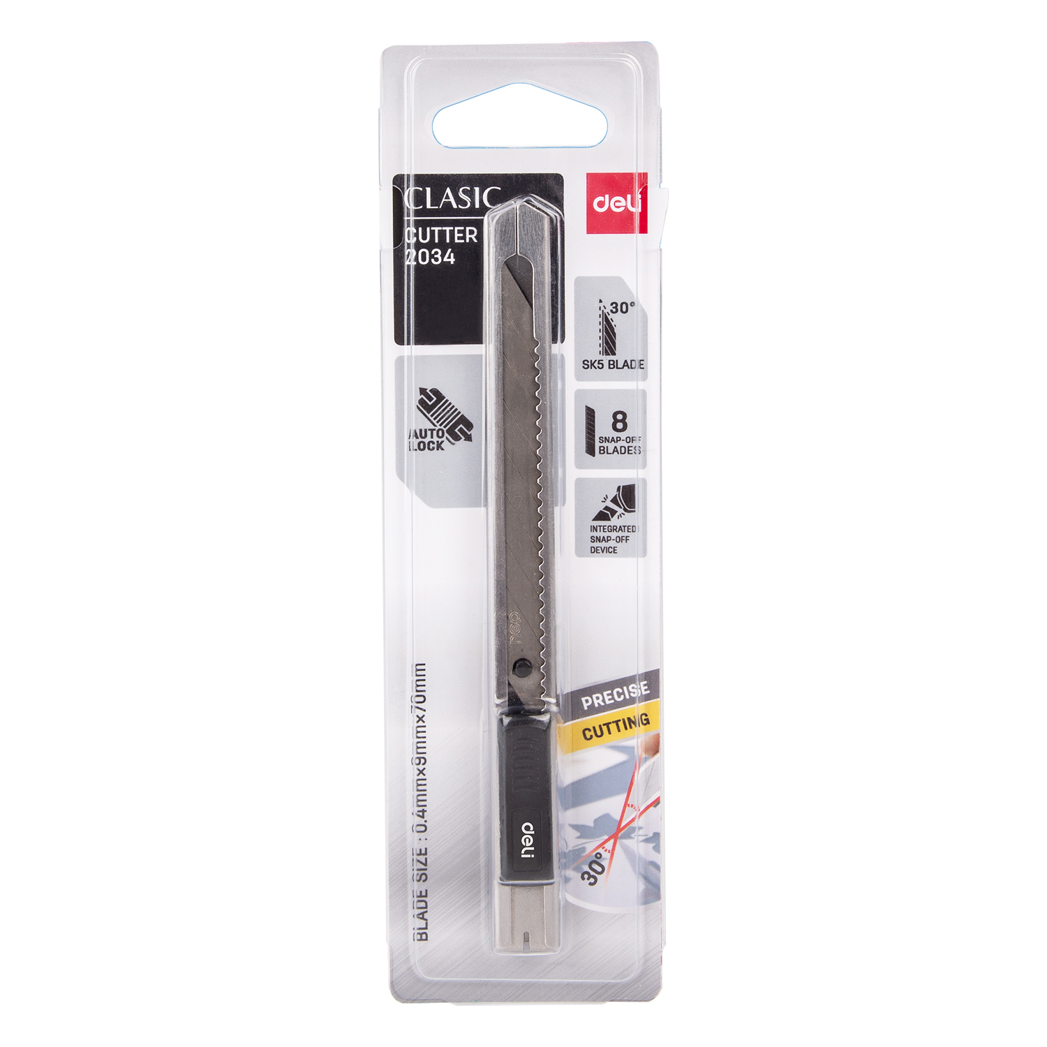 Ambalare și etichetareArticole pentru tăiere - Cutter mic metalic lama in unghi de 30 grade deli
