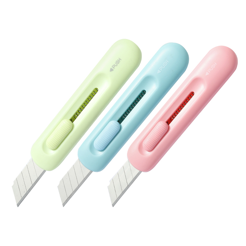Cutter mini culori asortate longreen plastic reciclat deli [3]