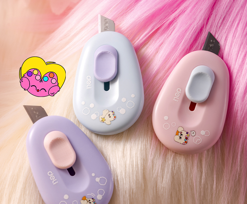 Cutter mini culori pastel m155 deli [4]