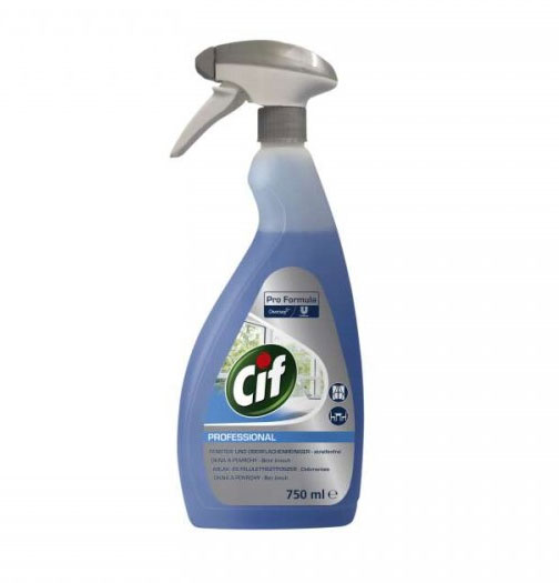 Detergent Geam Si Suprafete 750ML Cu Pulverizator Cif Profesional