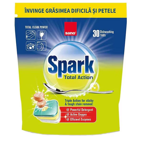 Detergent Masina Spalat Vase 30 Capsule Sano Spark