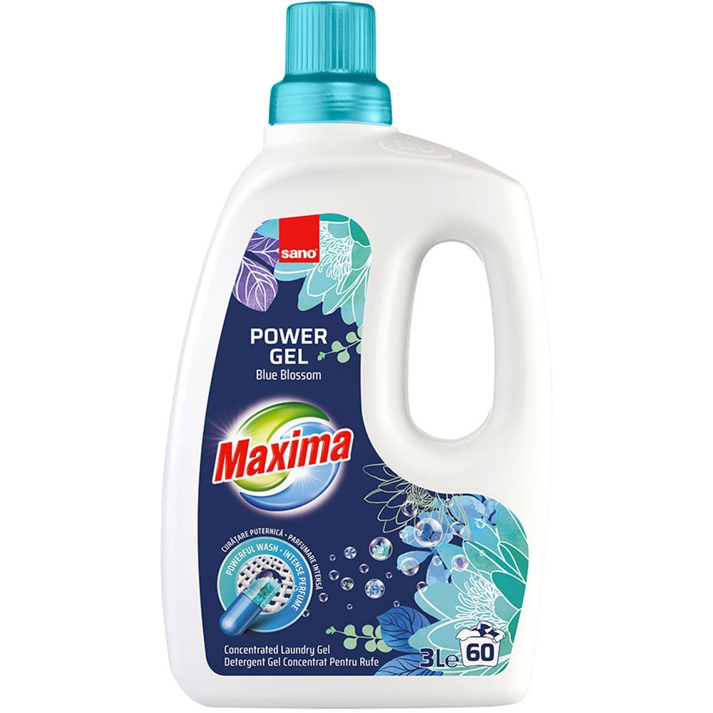 Detergent Rufe Lichid Blue Blossom 3L Sano Maxima