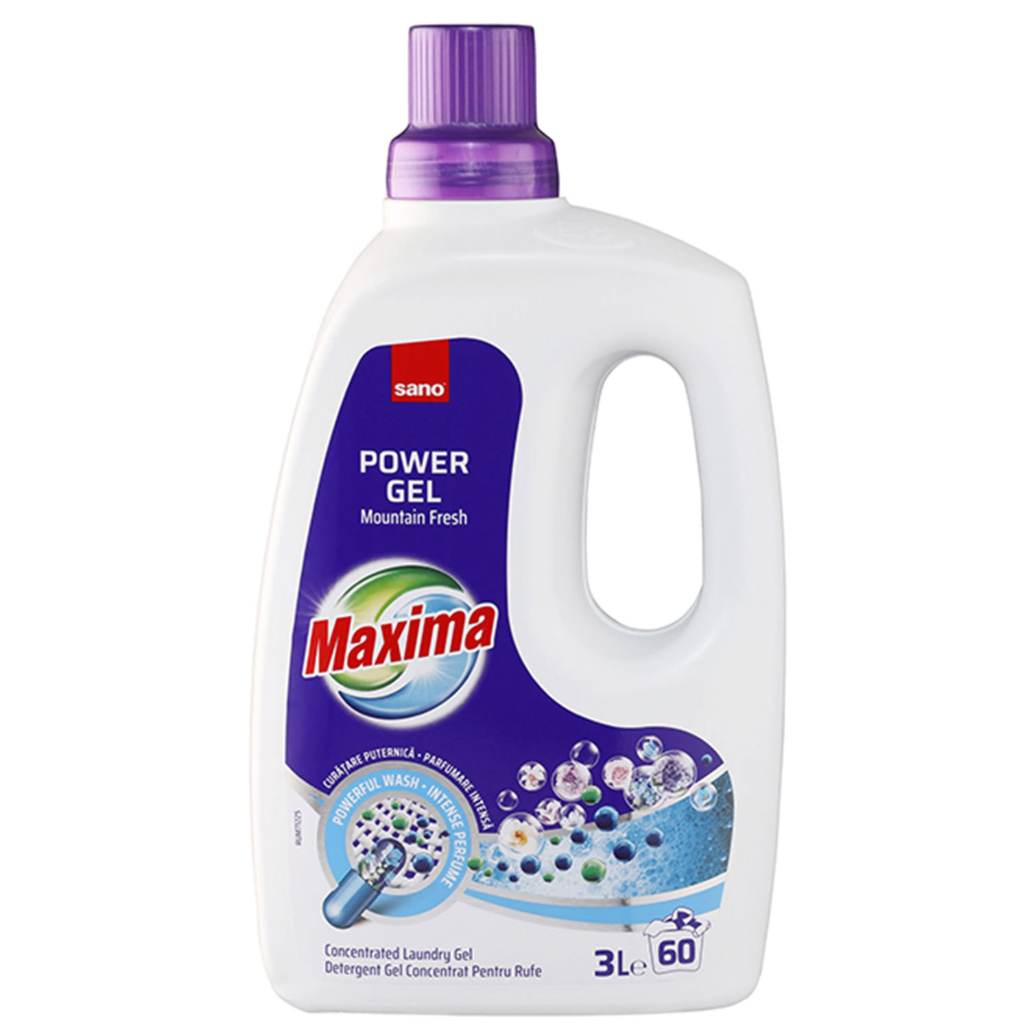 Detergent Rufe Lichid Mountain Fresh 3L Sano Maxima