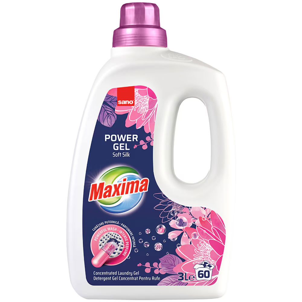 Detergent Rufe Lichid Soft Silk 3L Sano Maxima