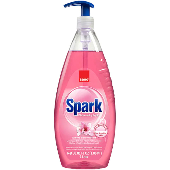 Detergent Vase Migdale Cu Pompita 1L Sano Spark