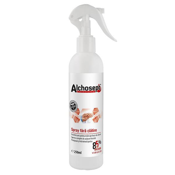 Dezinfectant maini 250ml cu pulverizator klintensiv alchosept (85% alcool)