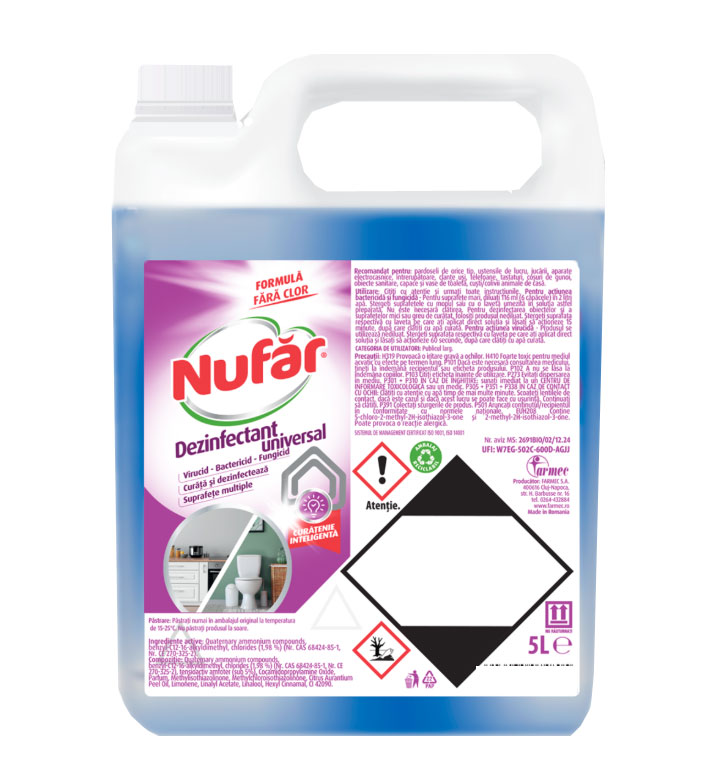 Dezinfectant Suprafete Universal 5L Nufar Farmec