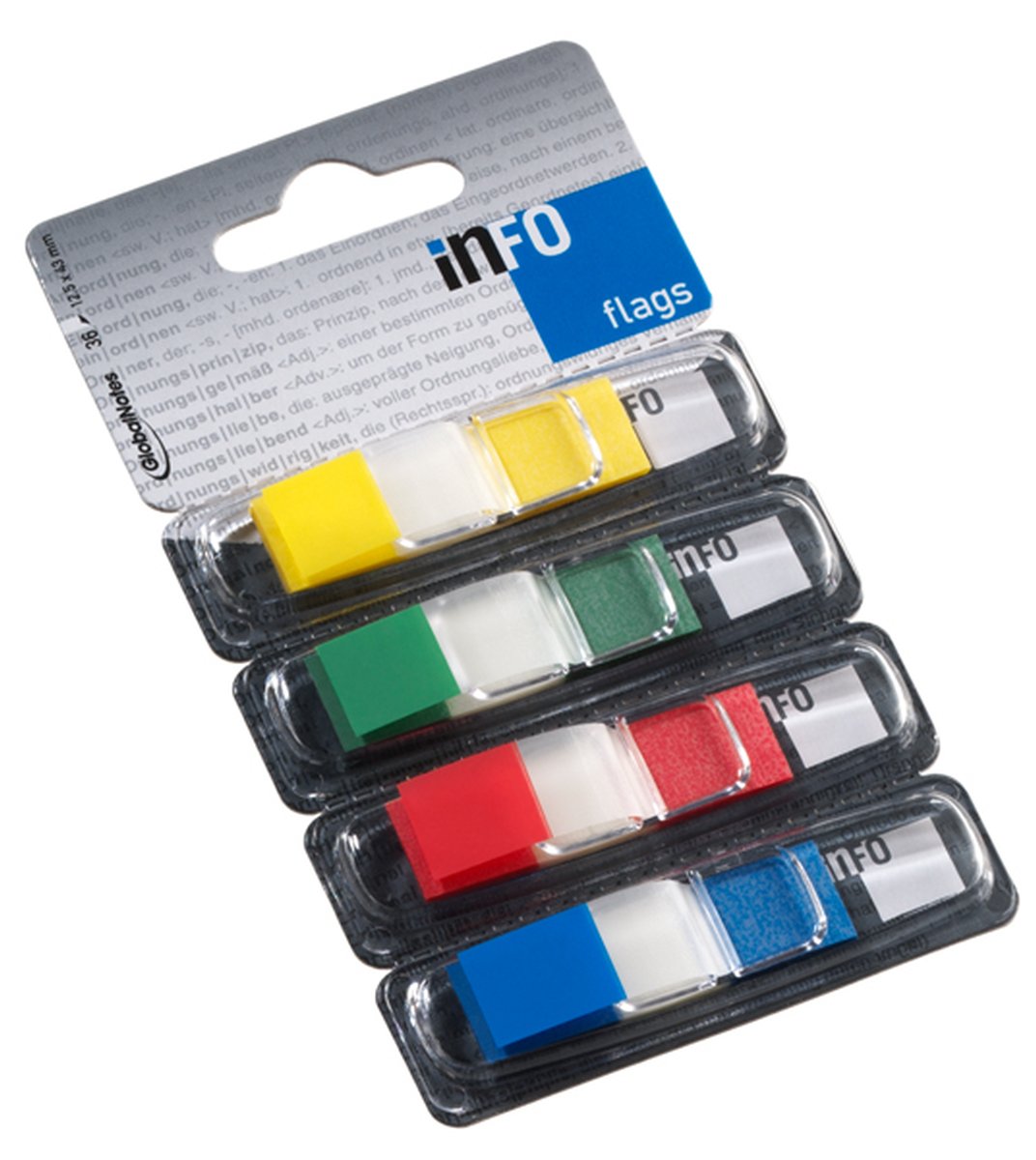 Global Notes Dispenser Indecsi 4*12.5*43MM 36 File/Cul Info Notes