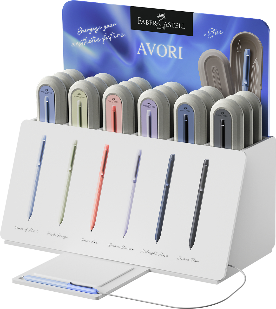 Display 18 Pixuri Avori Xb Diverse Culori Faber-castell
