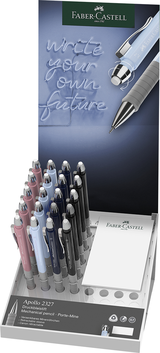 Display 20 Buc Creion Mecanic 0.7 Mm Apollo Faber-castell