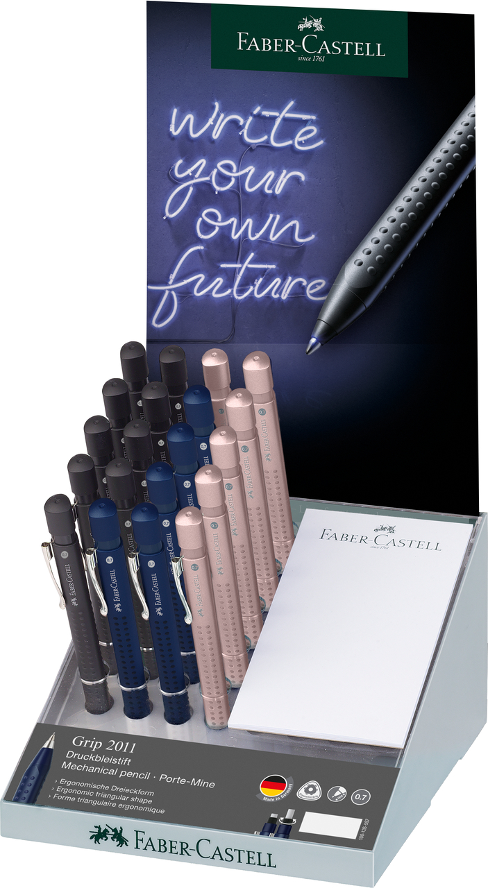 Faber-Castell Display 20 Buc Creion Mecanic 0.7MM Diverse Culori Grip 2011 Faber Castell