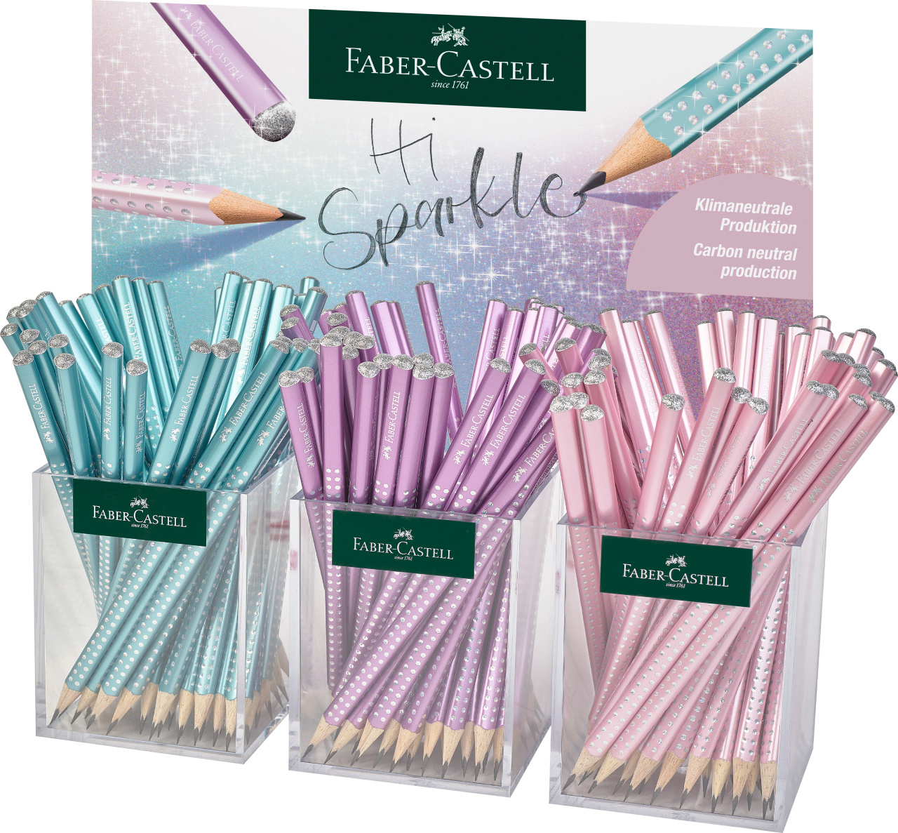 Display 3*48 Buc Creion Grafit Sparkle Spring 2023 Faber-castell