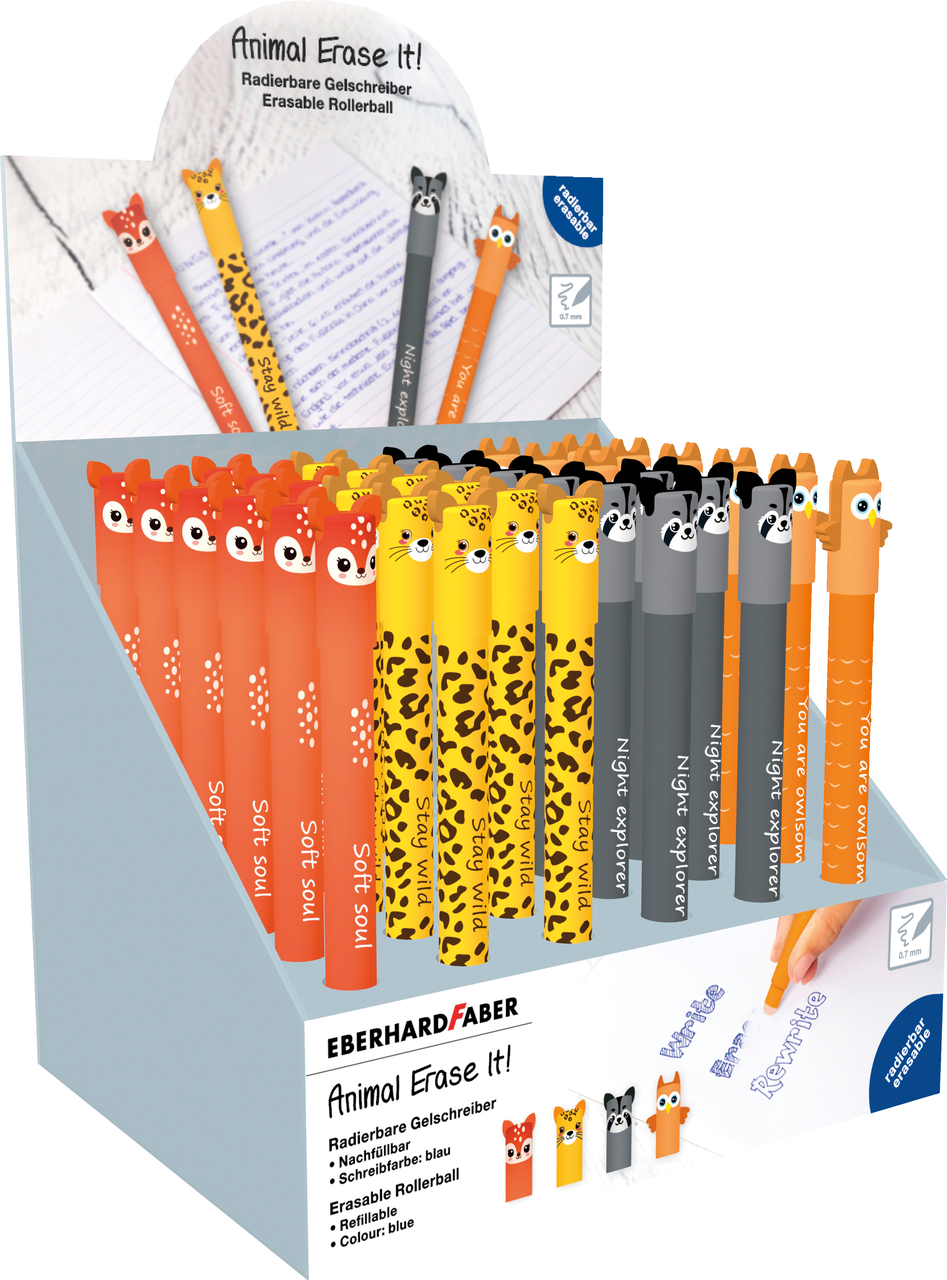 Display 36 Rollere 0.7 Mm Albastru Erasable Ed 2026 Eberhard Faber