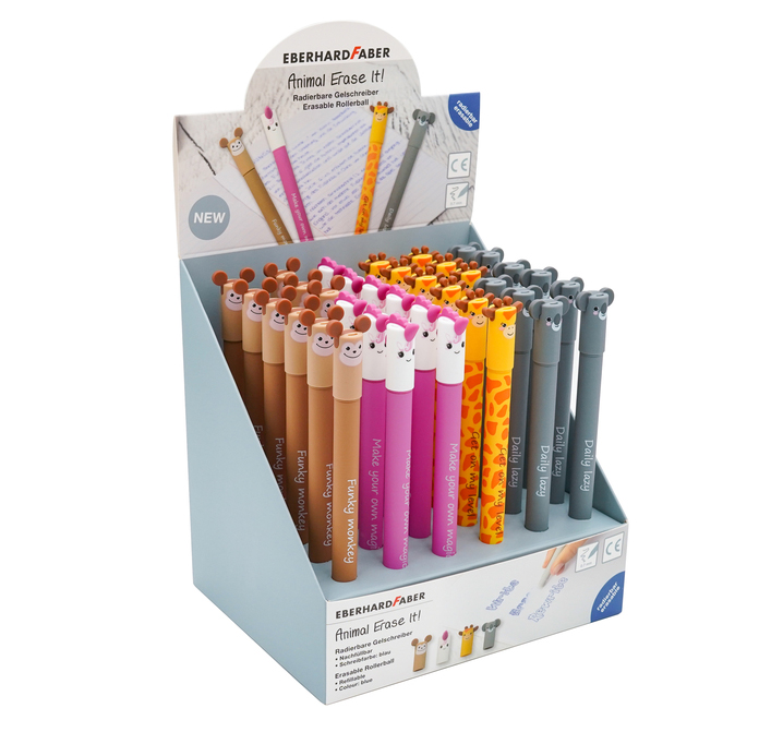 Display 36 Rollere 0.7 Mm Albastru Erasable Editia 2025 Eberhard Faber