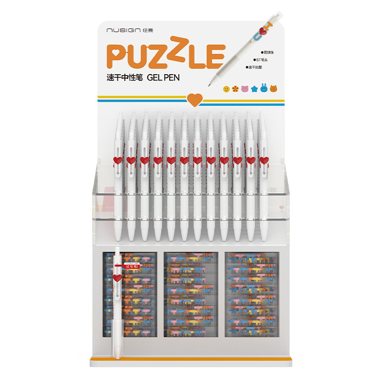 Display 96 Pixuri Cu Gel Cu Mecanism + 27 Seturi Litere Puzzle Nusign Deli