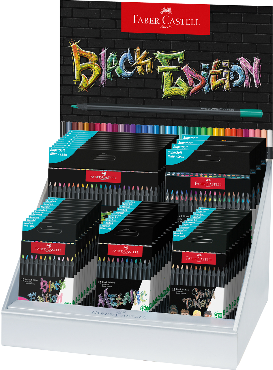 Display Concept Creioane Colorate Black Edition 2024 Faber-castell