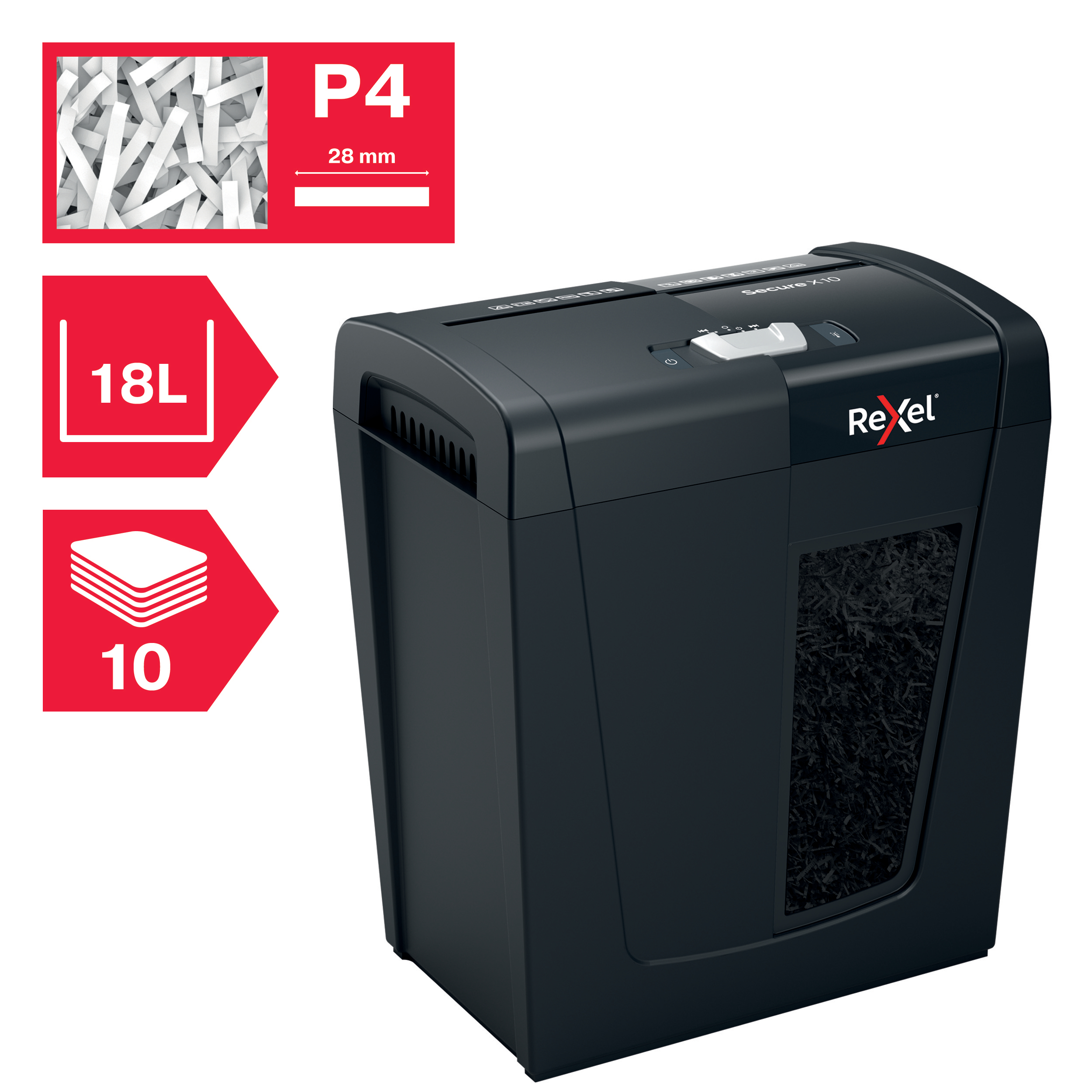 Distrugator Doc Manual Secure X10 Cross-cut Rexel