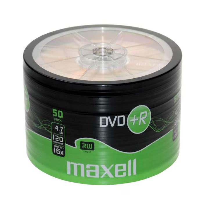 Dvd+r 50/Set Maxell 4.7 GB 16X Shrink