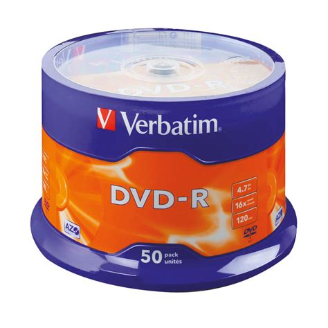 Dvd-r 50/Set Verbatim 4.7 GB 16X 43548