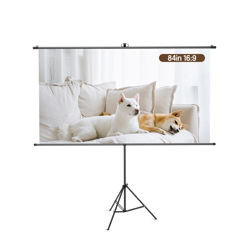 Ecran Proiectie 186 X 104.5 Cm Manual Pe Trepied Deli