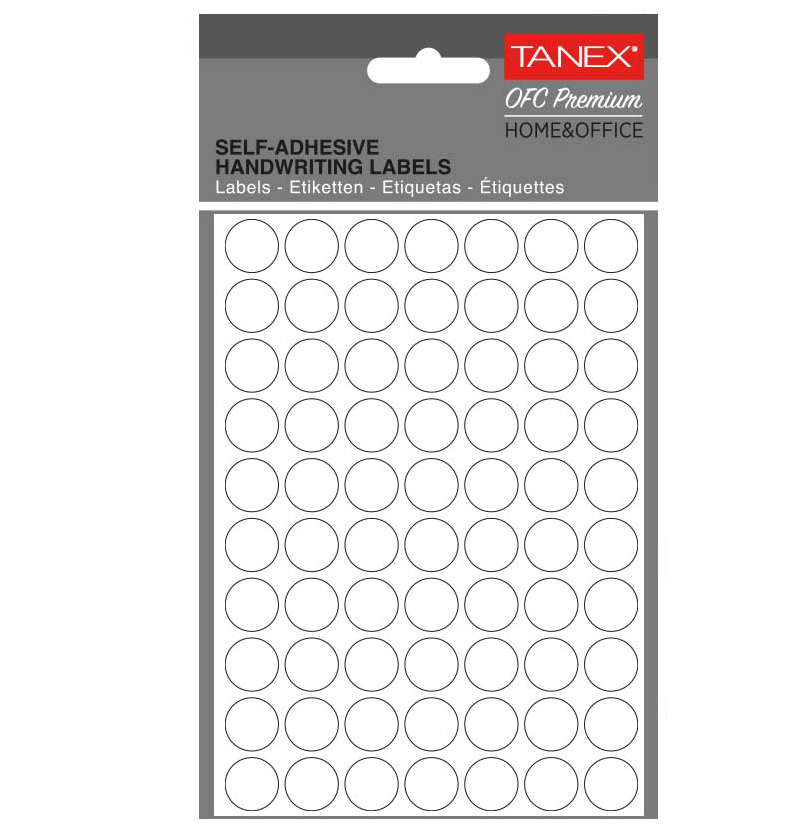 Etichete Rotunde 13MM Albe 700/Tipla Tanex