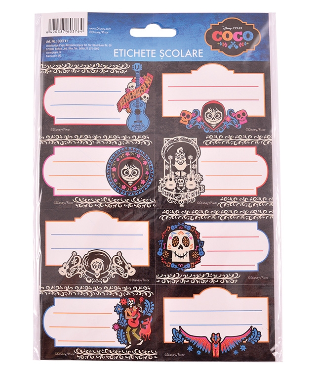 Etichete Scolare 40/Set Coco Pigna