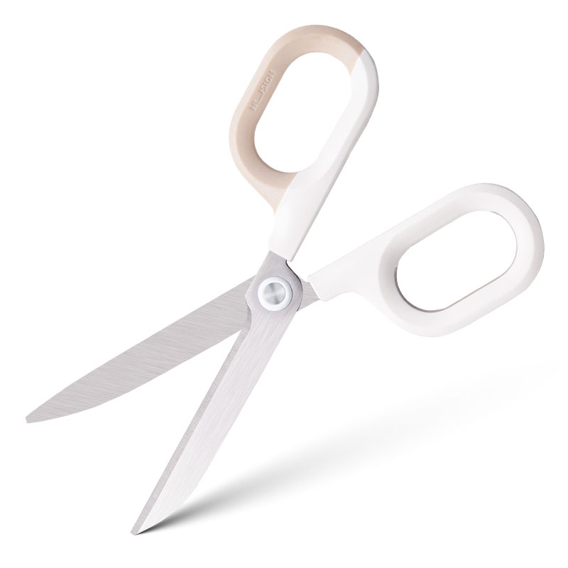 Ambalare și etichetareArticole pentru tăiere - Foarfeca birou 14,5cm bicolora alb-crem nusign deli
