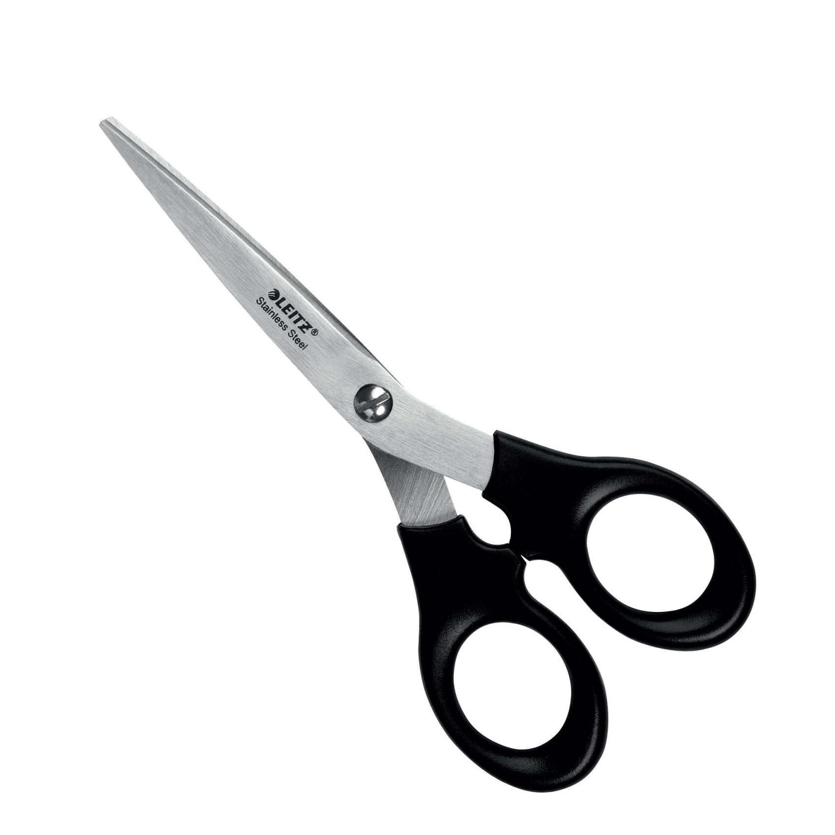 Ambalare și etichetareArticole pentru tăiere - Foarfeca birou 16.5cm neagra otel inoxidabil leitz
