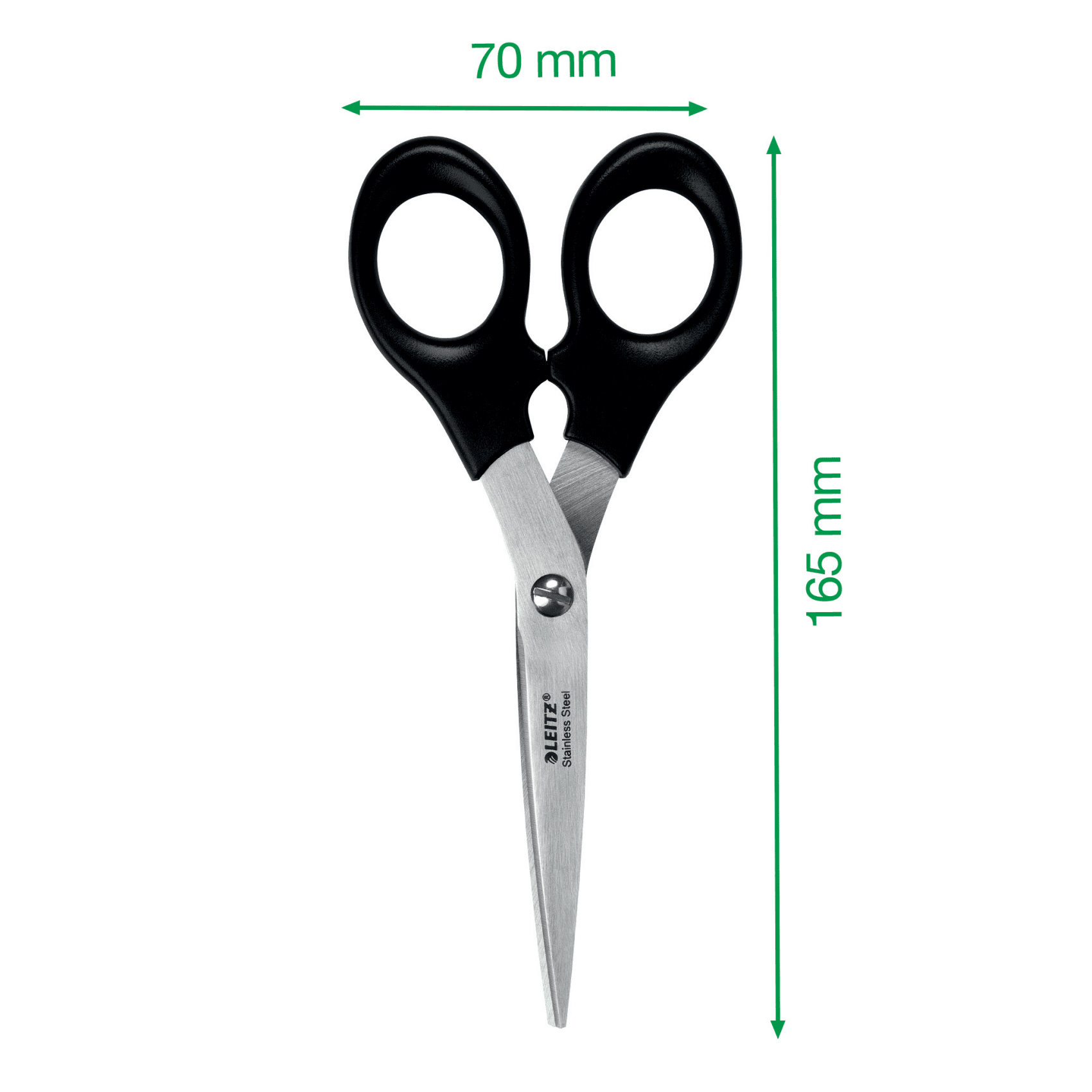 Foarfeca birou 16.5cm neagra otel inoxidabil leitz [4]