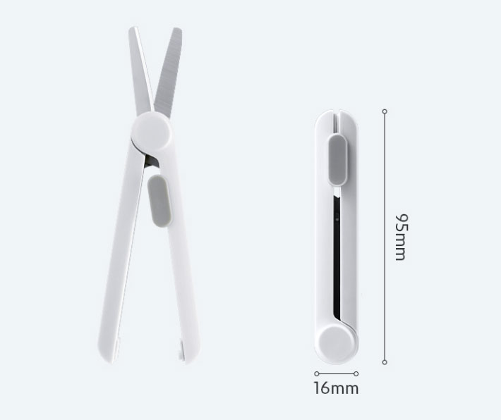 Foarfeca birou 16cm telescopica roz nusign deli [4]