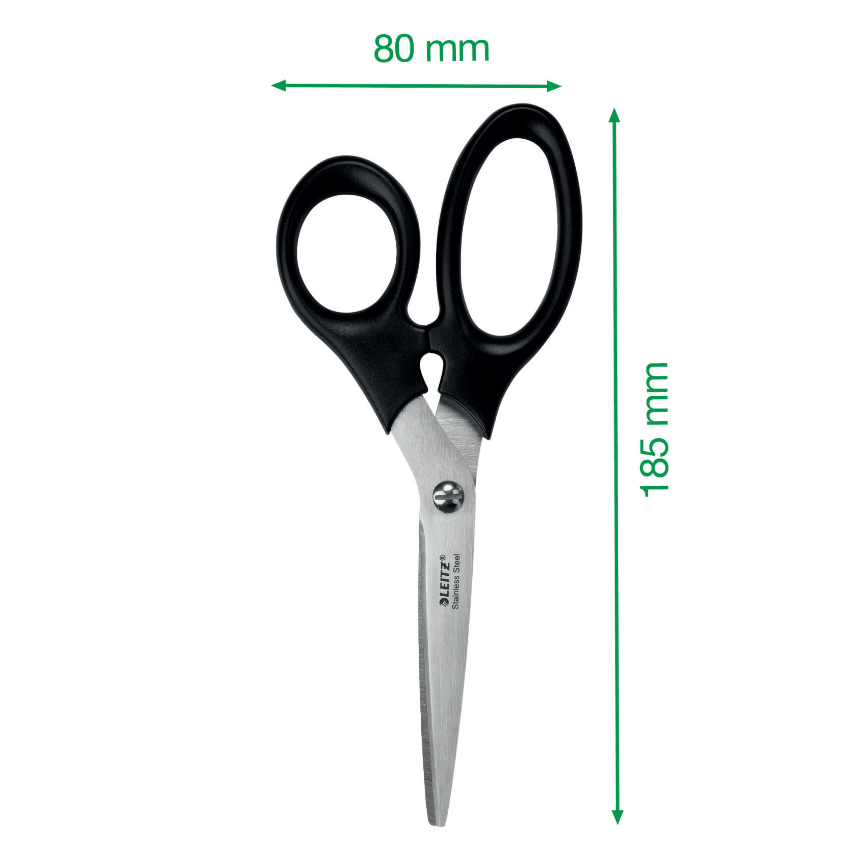 Foarfeca birou 18.5cm neagra otel inoxidabil leitz [4]
