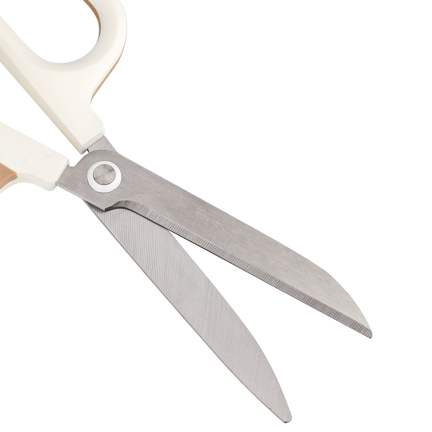Foarfeca birou 18cm bicolora alb-crem nusign deli [1]
