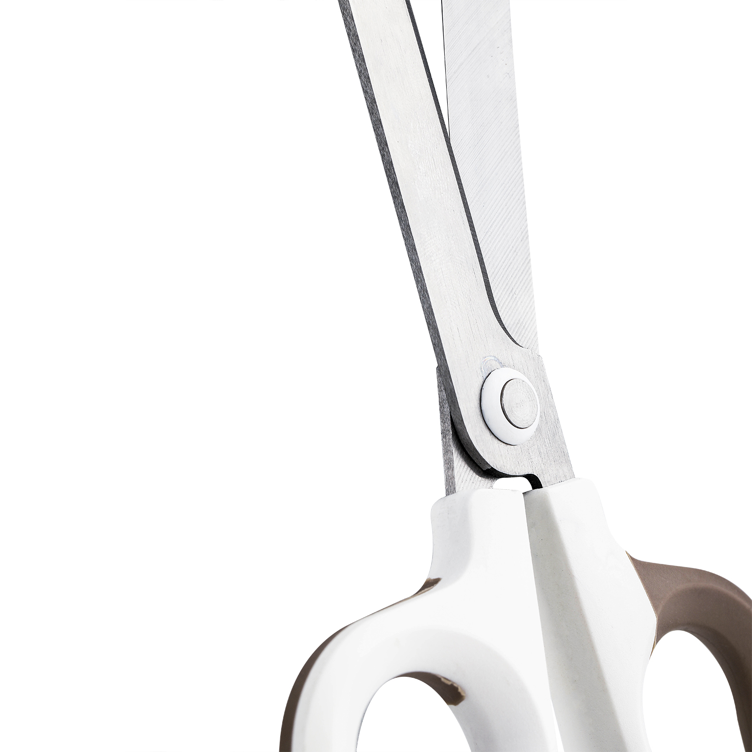 Foarfeca birou 18cm bicolora alb-crem nusign deli [2]