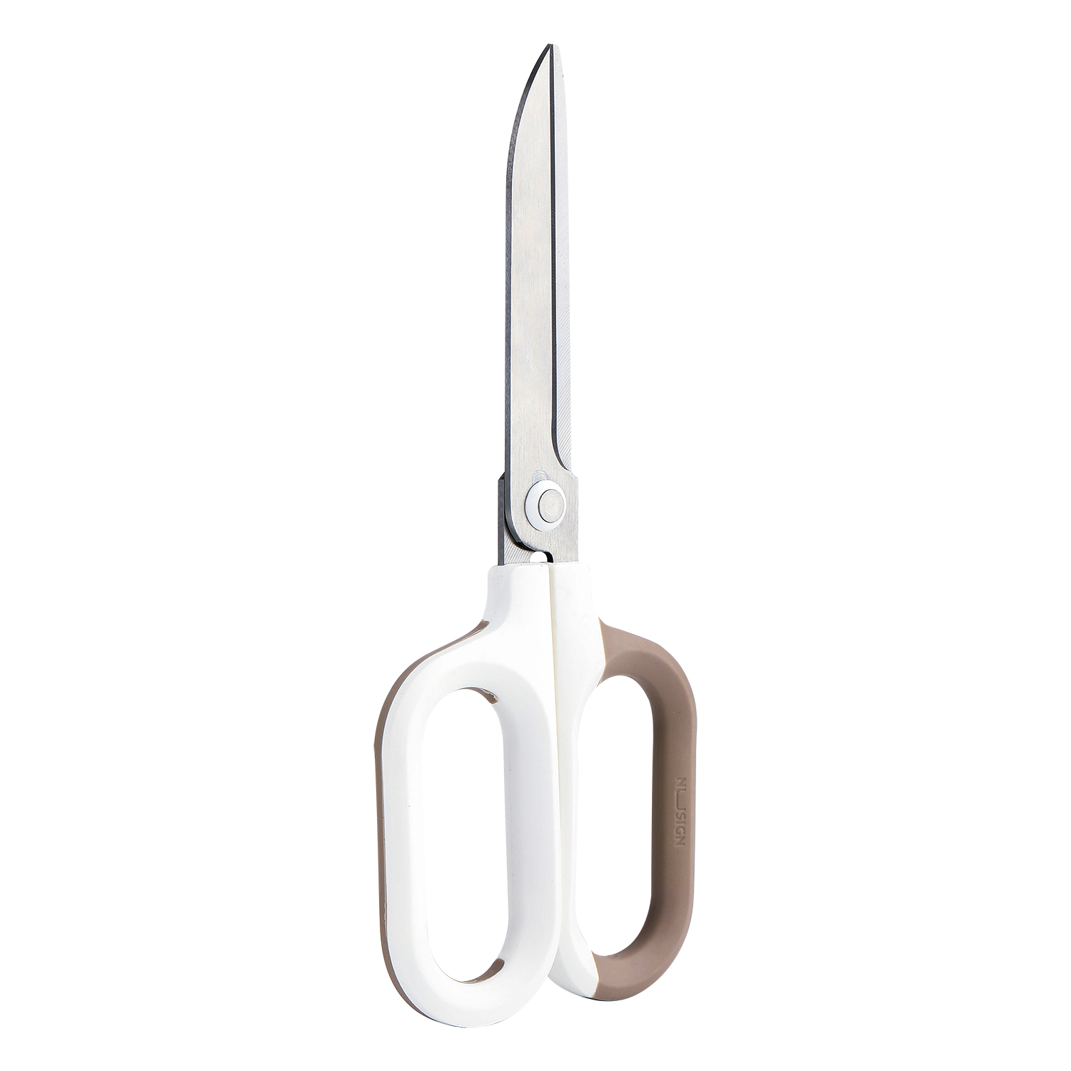 Foarfeca birou 18cm bicolora alb-crem nusign deli [4]