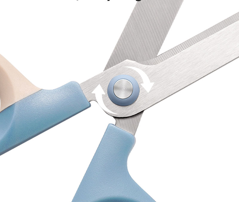 Foarfeca birou 18cm bicolora bleu-crem nusign deli [2]