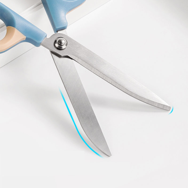 Foarfeca birou 18cm bicolora bleu-crem nusign deli [3]
