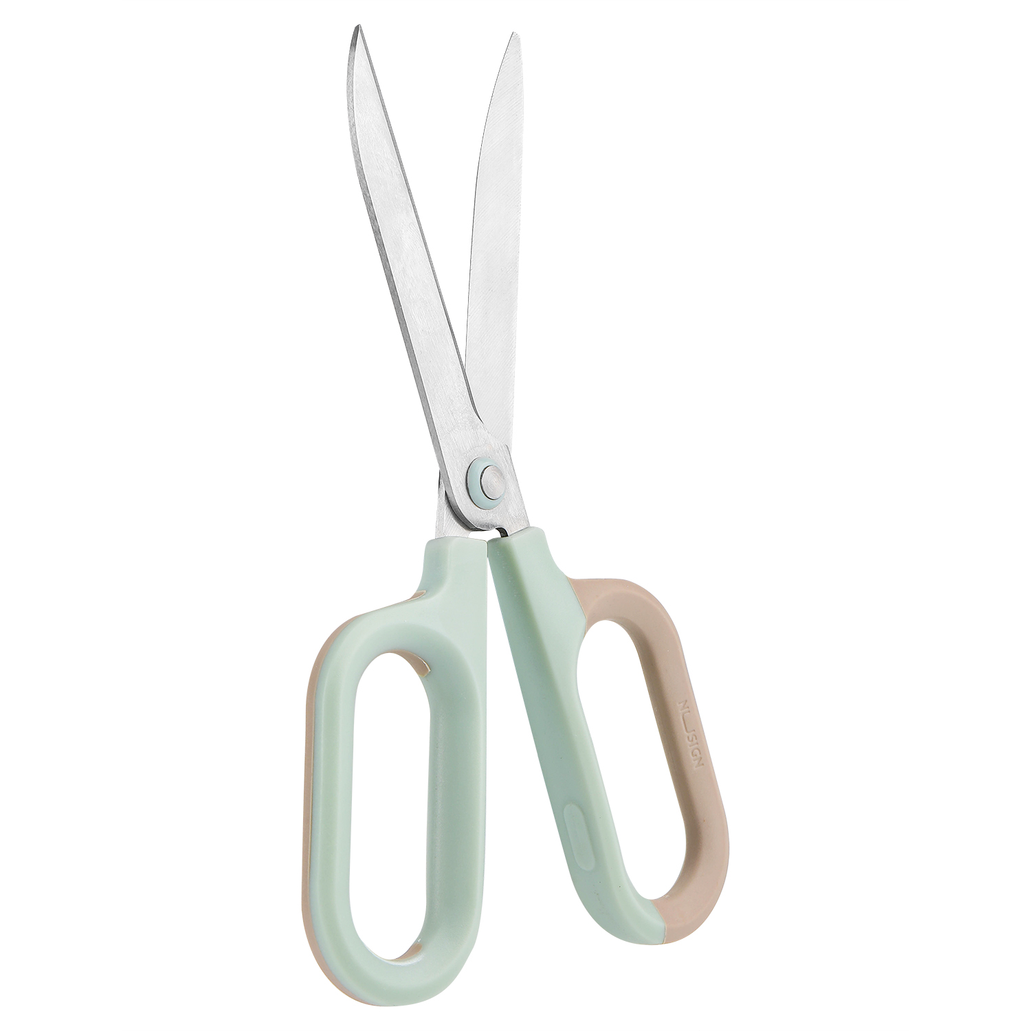 Foarfeca birou 18cm bicolora vernil-crem nusign deli [4]