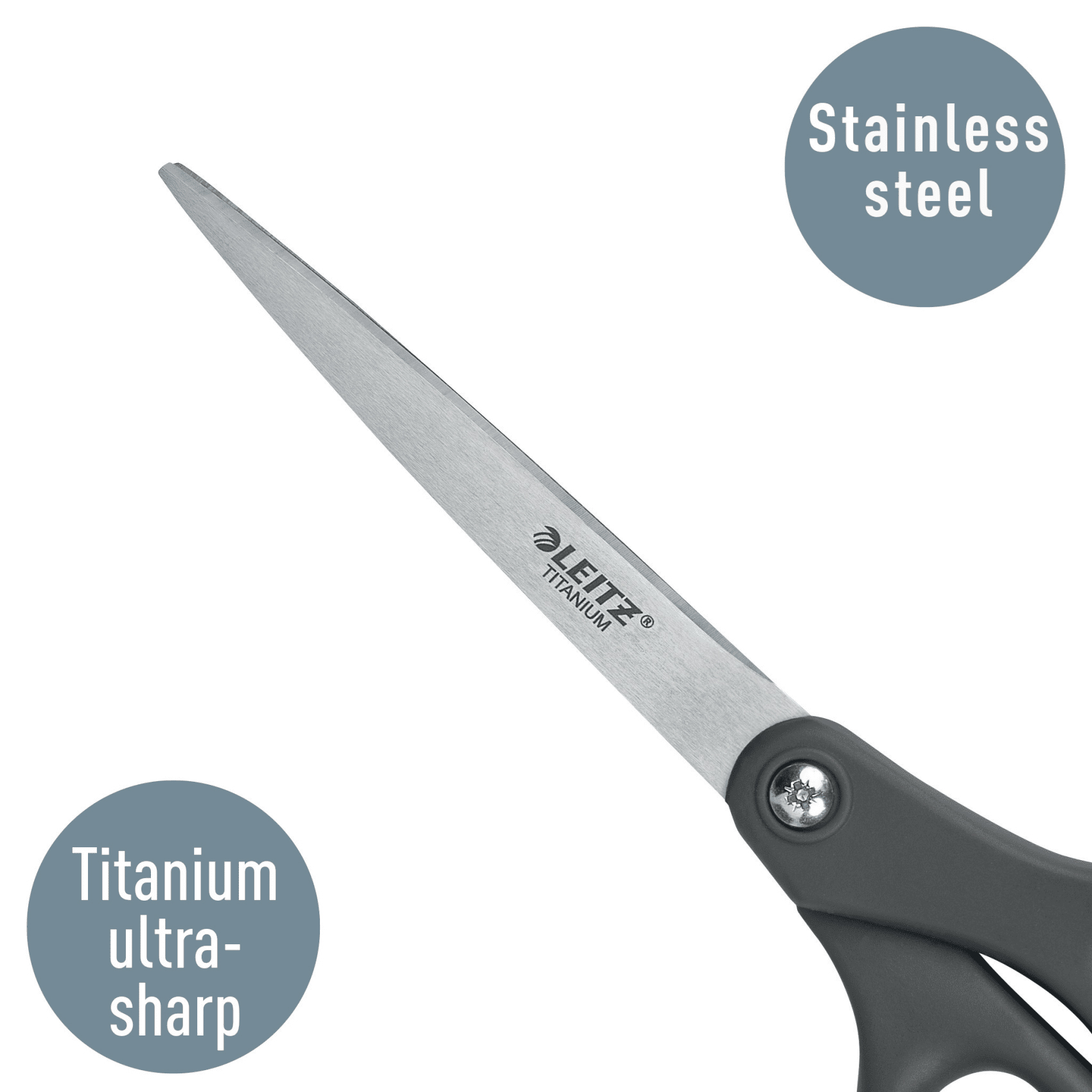 Foarfeca birou 18cm gri titanium leitz [2]