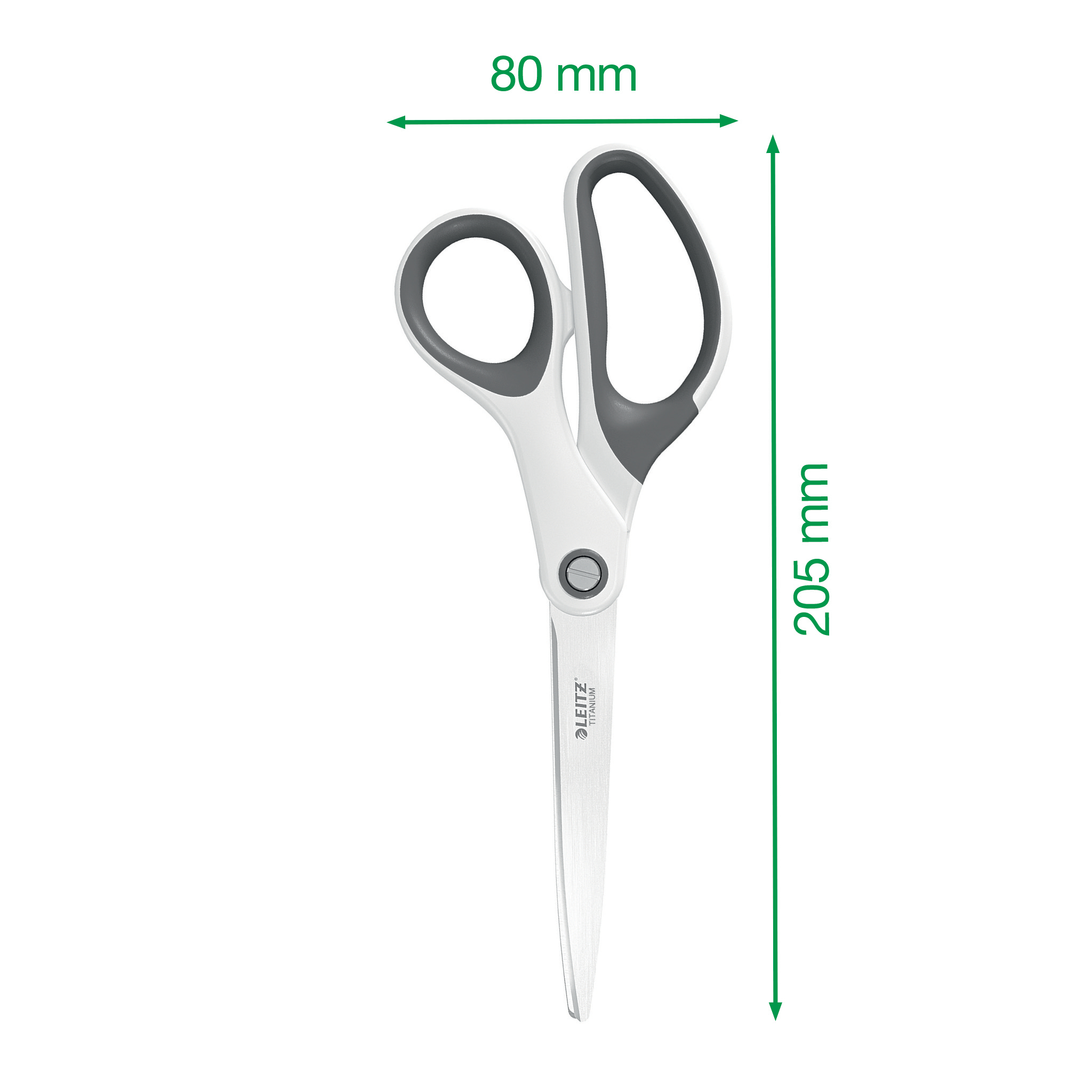 Foarfeca birou 20.5 cm rosie wow titanium leitz [3]